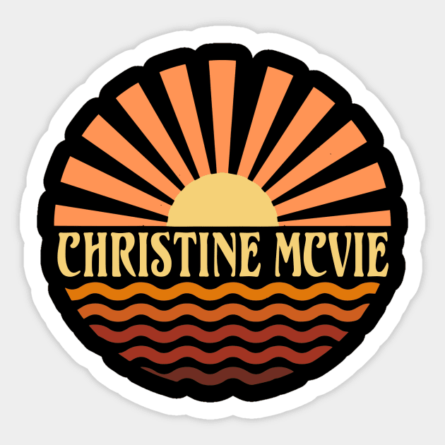 Graphic Circles Christine Name Lovely Styles Vintage 70s 80s 90s Sticker by BoazBerendse insect